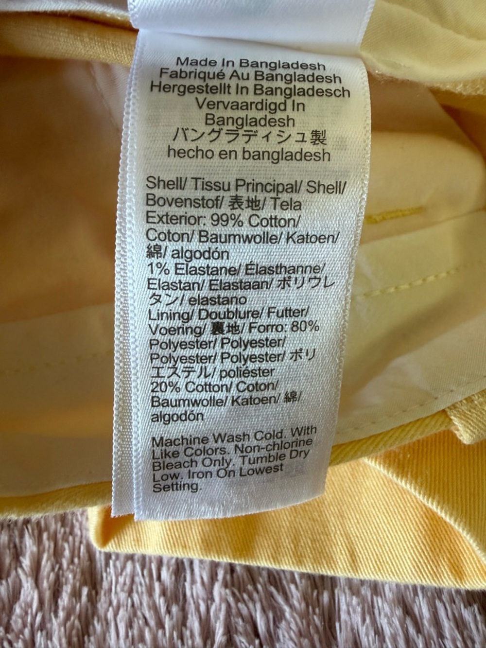 J. Crew Pale Butter Yellow Chino Shorts - Picture 8 of 8